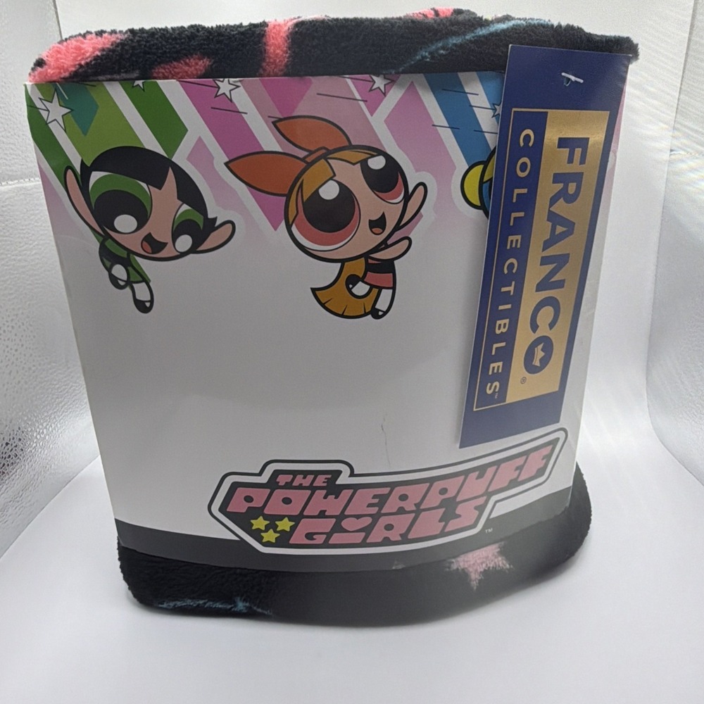 Powerpuff Girls Throw Blanket Franco‎ Collectibles Cartoon Network NWT